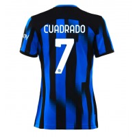 Echipament fotbal Inter Milan Juan Cuadrado #7 Tricou Acasa 2023-24 pentru femei maneca scurta